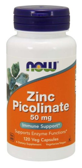 (image for) Now Foods Zinc Picolinate 50 mg 120 Vcaps