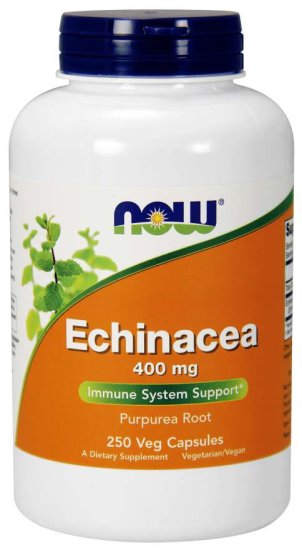 (image for) Now Foods Echinacea 400 mg 250 Veg Capsules