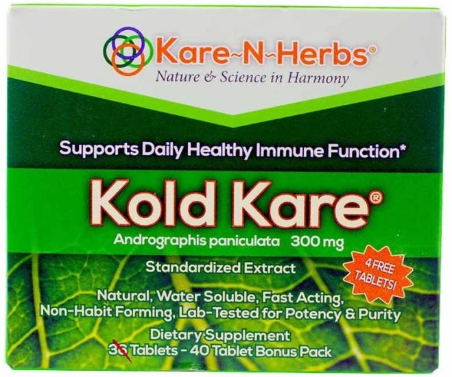 (image for) Kare-N-Herbs Kold Kare 40 Tablets