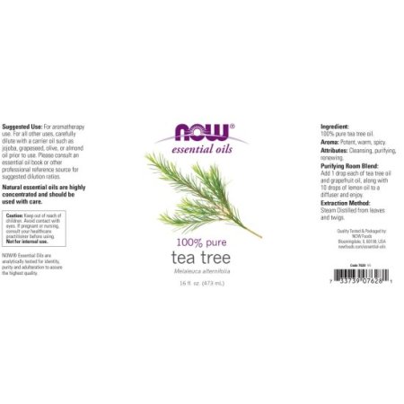 (image for) Now Essential Oils Tea Tree Oil 16 oz