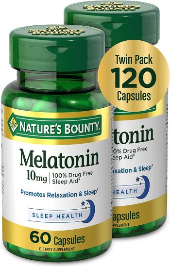 (image for) Nature\'s Bounty Melatonin 10mg Capsules 60 Count