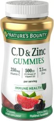 Nature's Bounty C,D & Zinc Gummies 70 Count