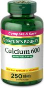 (image for) Nature's Bounty Calcium 600 + Vitamin D3 250 Count