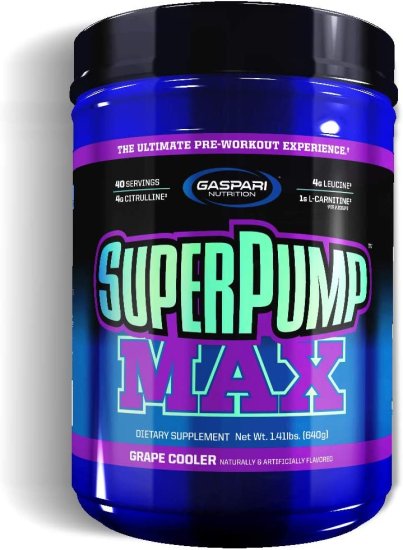 (image for) Gaspari Nutrition SuperPump MAX 40 Serving Grape