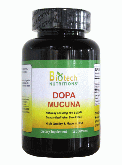 (image for) Biotech Nutritions Dopa Mucuna 120 Vege Caps