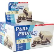 Pure Protein Bars Cookie & Cream 6 Bars