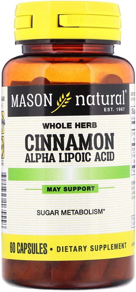 (image for) Mason Vitamins Cinn Alpha Lipoic Acid Complex 60 caps