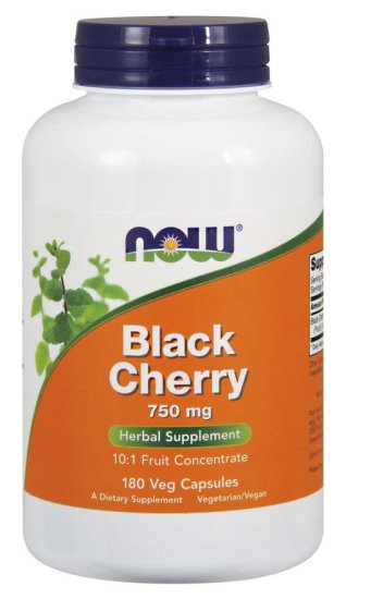 (image for) Now Foods Black Cherry 750 mg 180 Veg Capsules