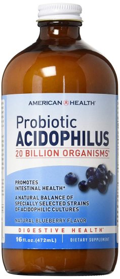 (image for) American Health, Acidophilus Liquid Blueberry 16 oz