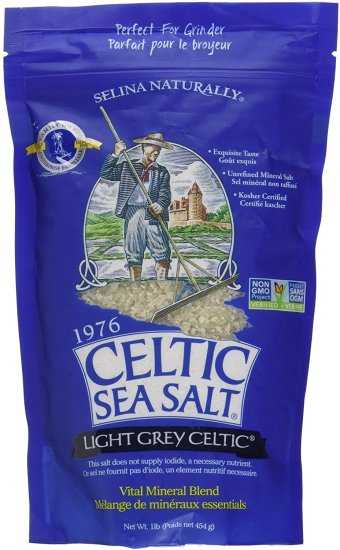 (image for) Light Grey Celtic Sea Salt 1 Pound Resealable Bag