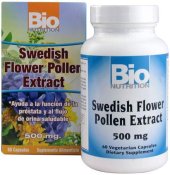 Bio Nutrition Swedish Flower Pollen Extract 500 Mg 60 Count