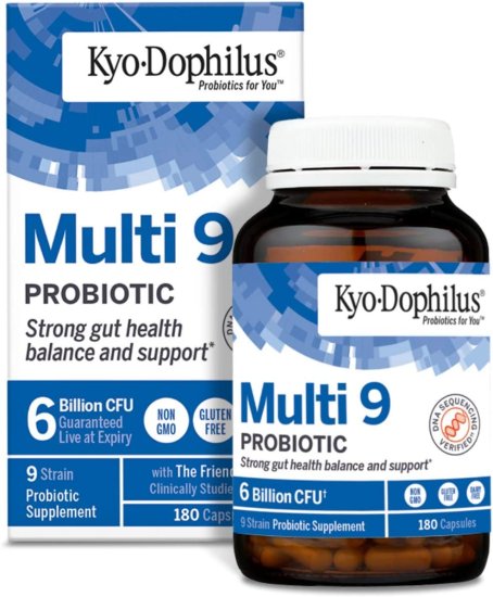 (image for) Kyolic Kyo-Dophilus Multi 9 Probiotic 180 Capsules