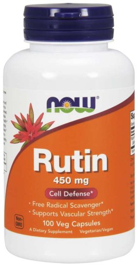 (image for) Now Foods Rutin 450 mg - 100 Veg Capsules