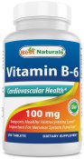 Best Naturals Vitamin B6 Tablet 100 mg 250 Count