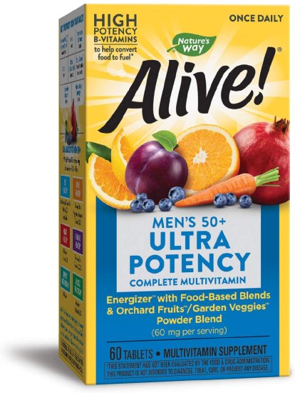 (image for) Nature\'s Way Alive Men\'s 50+ Ultra Potency 60 Tablets