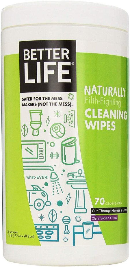 (image for) Better Life Natural All-Purpose Wipes Clary Sage & Citrus 70ct