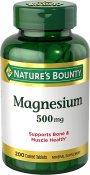 Nature's Bounty Magnesium 500mg 200 Count