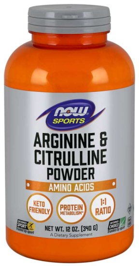 (image for) Now Foods Arginine & Citrulline Powder 12 oz