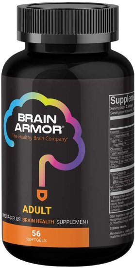 (image for) Brain Armor Adult Brain Nutrient Formula Vegan 56 ct