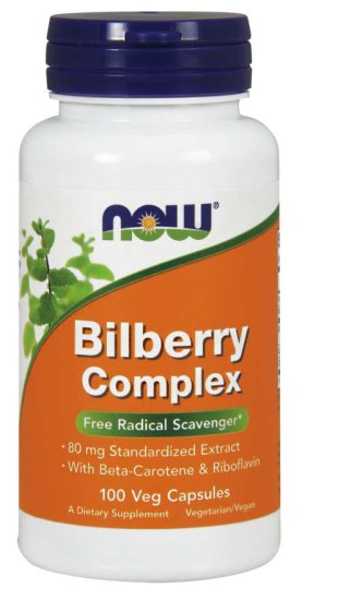 (image for) Bilberry Complex 80 mg - 100 Veg Capsules