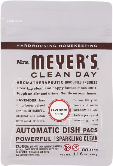 (image for) Mrs. Meyer\'s Clean Automatic Dishwasher 20 Pods Lavender