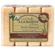 A LA Maison Soap Bars Sweet Almond 4 Count