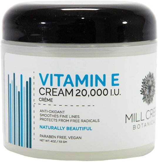 (image for) Mill Creek Botanicals Vitamin E Cream 20,000 IU 4 oz