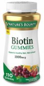 Nature's Bounty Biotin Gummies 110 Count