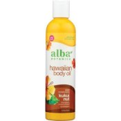 Alba Botanica Kukui Nut Organic Body Massage Oil 8.5 oz