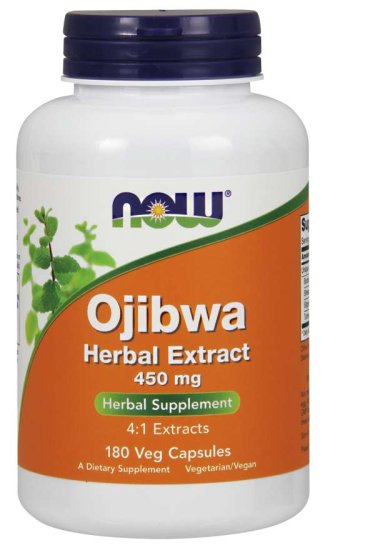 (image for) Now Foods Ojibwa Herbal Extract 450 mg 180 Veg Capsules