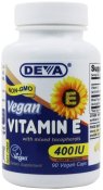 Deva Vegan Natural Vitamin E with mix tocopherols 90 Count