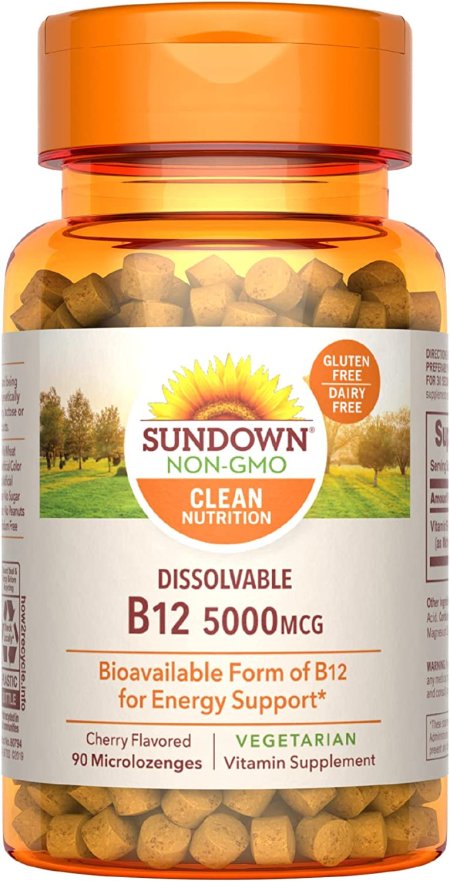 (image for) Sundown Naturals Methylcobalamin B-12 5000 MCG 90 Count