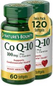 Nature's Bounty Co Q10 100 mg Plus Q-Sorb Softgels Twin Pack 60 + 60 Count