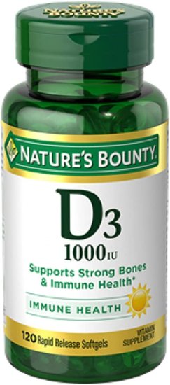 (image for) Nature\'s Bounty Vitamin D 1000 120 Count