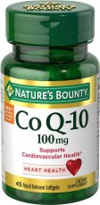 (image for) Nature's Bounty Co Q10 100 mg Q-Sorb Softgels 45ct