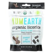 YumEarth Organic Black Licorice 5oz Bag