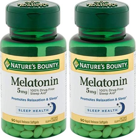 (image for) Nature's Bounty Melatonin 5mg Twin Pack 60 + 60 Count