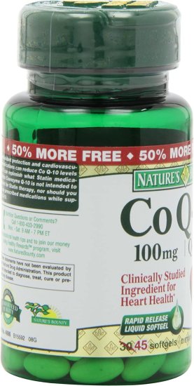 (image for) Nature's Bounty Co Q10 100 mg Q-Sorb Softgels 45ct