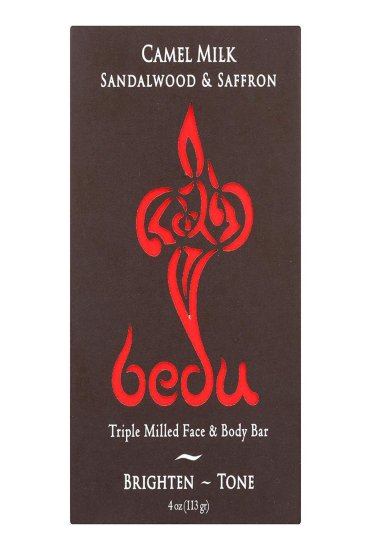 (image for) Bedu Camel Milk Sandalwood and Saffron 4oz Bar