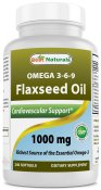 Best Naturals Flaxseed Oil 1000 mg 240 Softgels