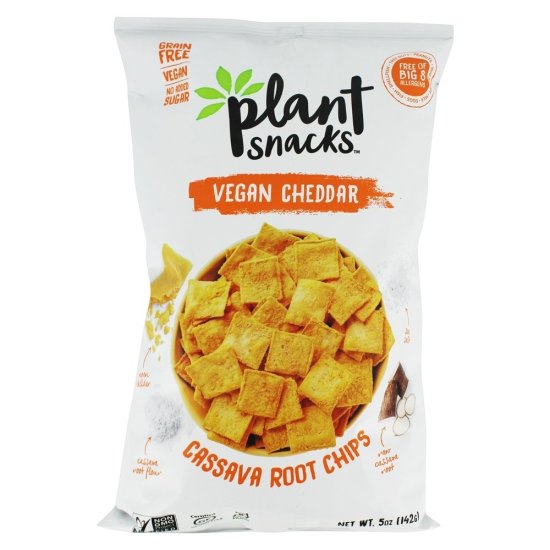 (image for) Plant Snacks Cassava Crunch Chips Cheddar 5 oz