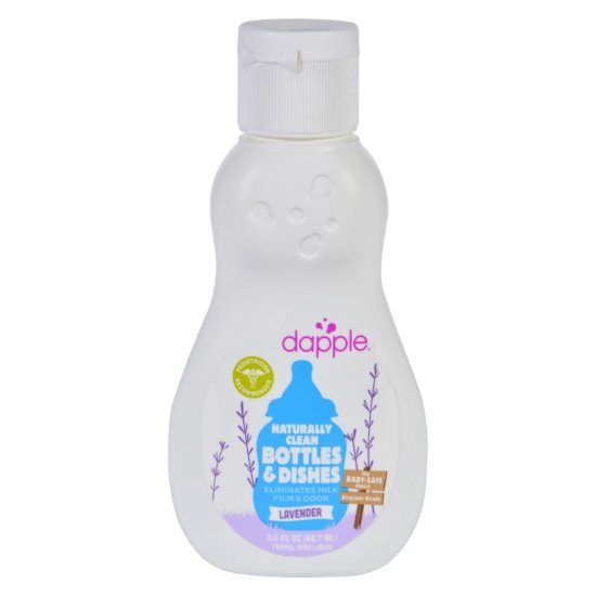 (image for) Dapple Baby Bottle and Dish Liquid Lavender Travel Size 3 oz