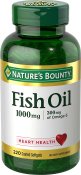 Nature's Bounty Fish Oil 1000 mg Odorless Omega-3 & Omega-6 Softgels 220 Count