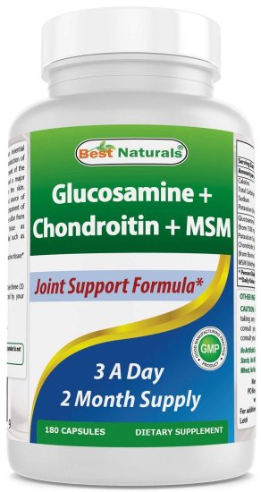 (image for) Best Naturals Glucosamine Chondroitin and MSM 180 Count