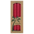 Aloha Bay Palm Tapers Red 4 Count