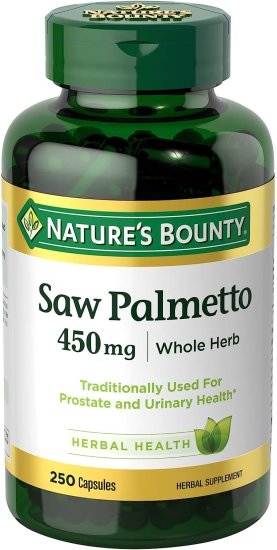 (image for) Nature\'s Bounty Saw Palmetto 450 mg 250 Count