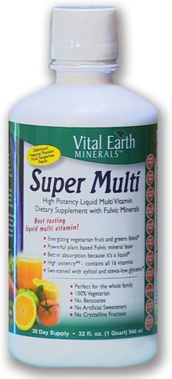 (image for) Vital Earth Minerals Super Multi-Vitamins Passion Fruit 32oz