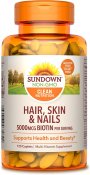 Sundown Naturals Hair, Skin & Nails Tablets 120 Count