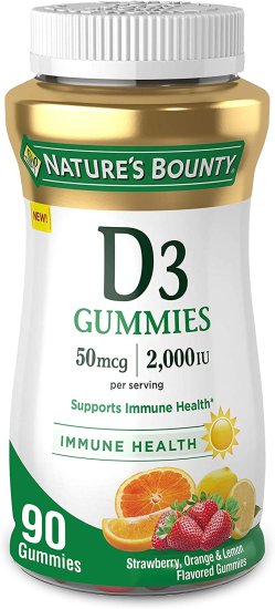 (image for) Nature\'s Bounty Vitamin D3 Gummies 90 Count