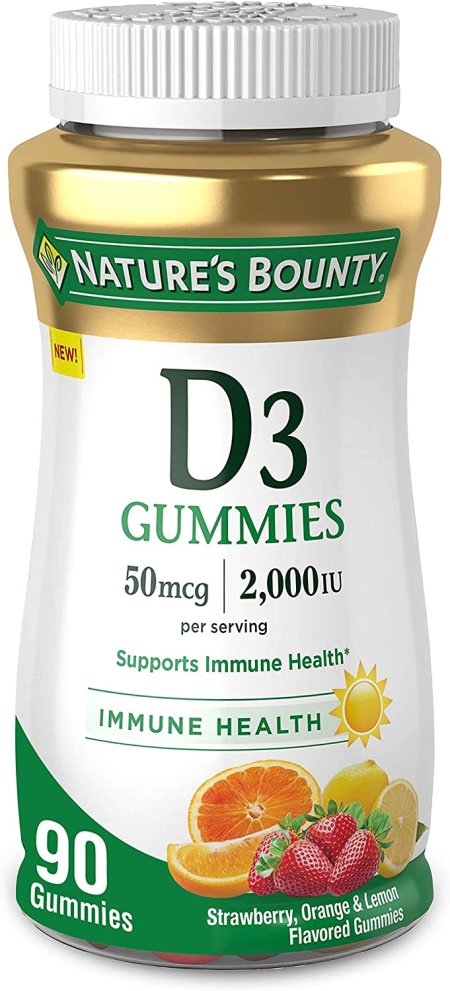 (image for) Nature's Bounty Vitamin D3 Gummies 90 Count